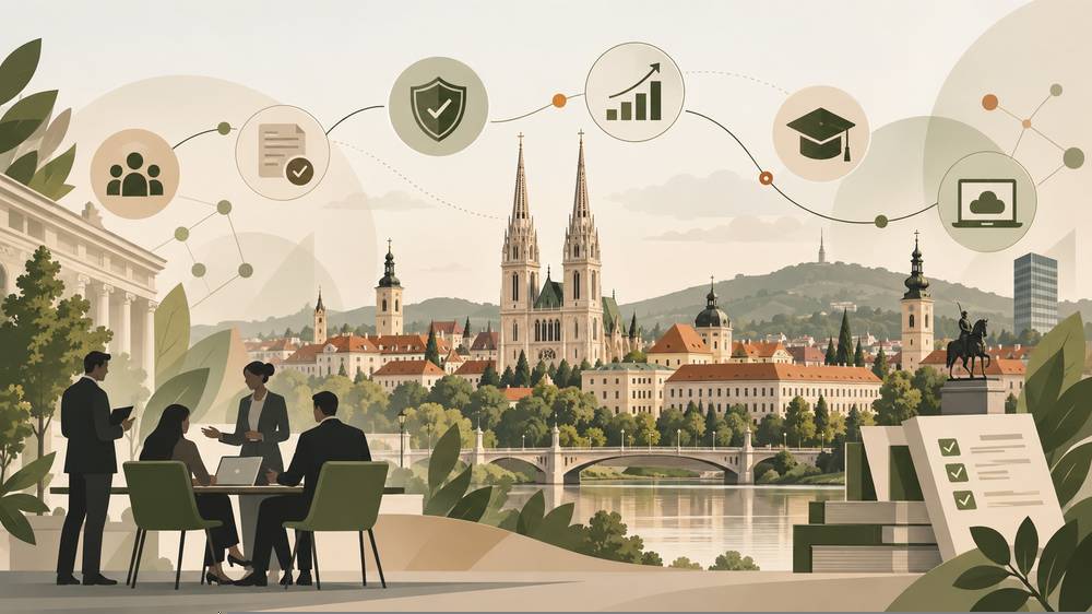 Zagreb i simboli savjetovanja, edukacije, unutarnjih kontrola i digitalnih rješenja SEVOI konzorcija